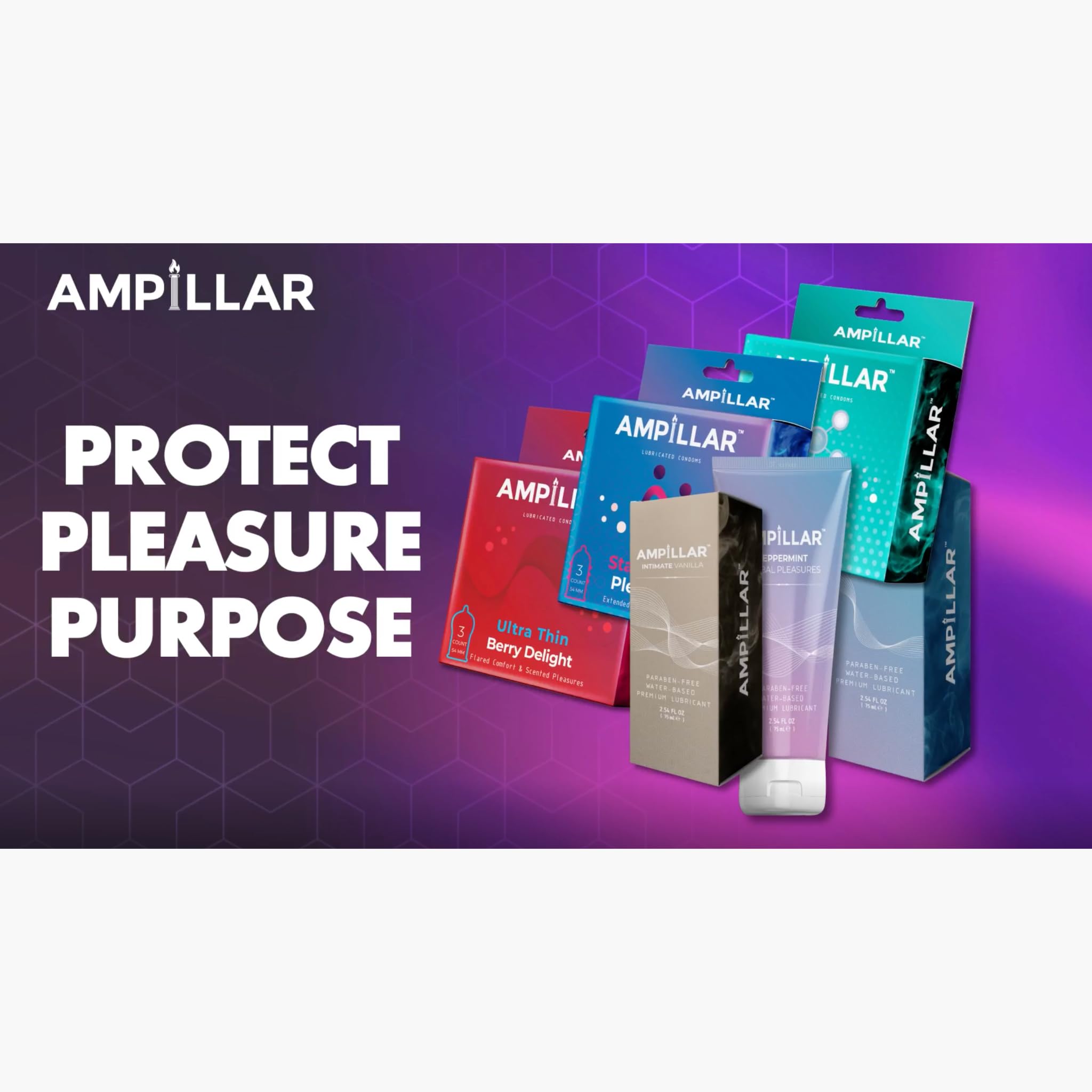 AMPILLAR Condoms Ultra Thin XL Gold, Extra Large Natural Feel Smooth Lubricated Condoms - 12 Count