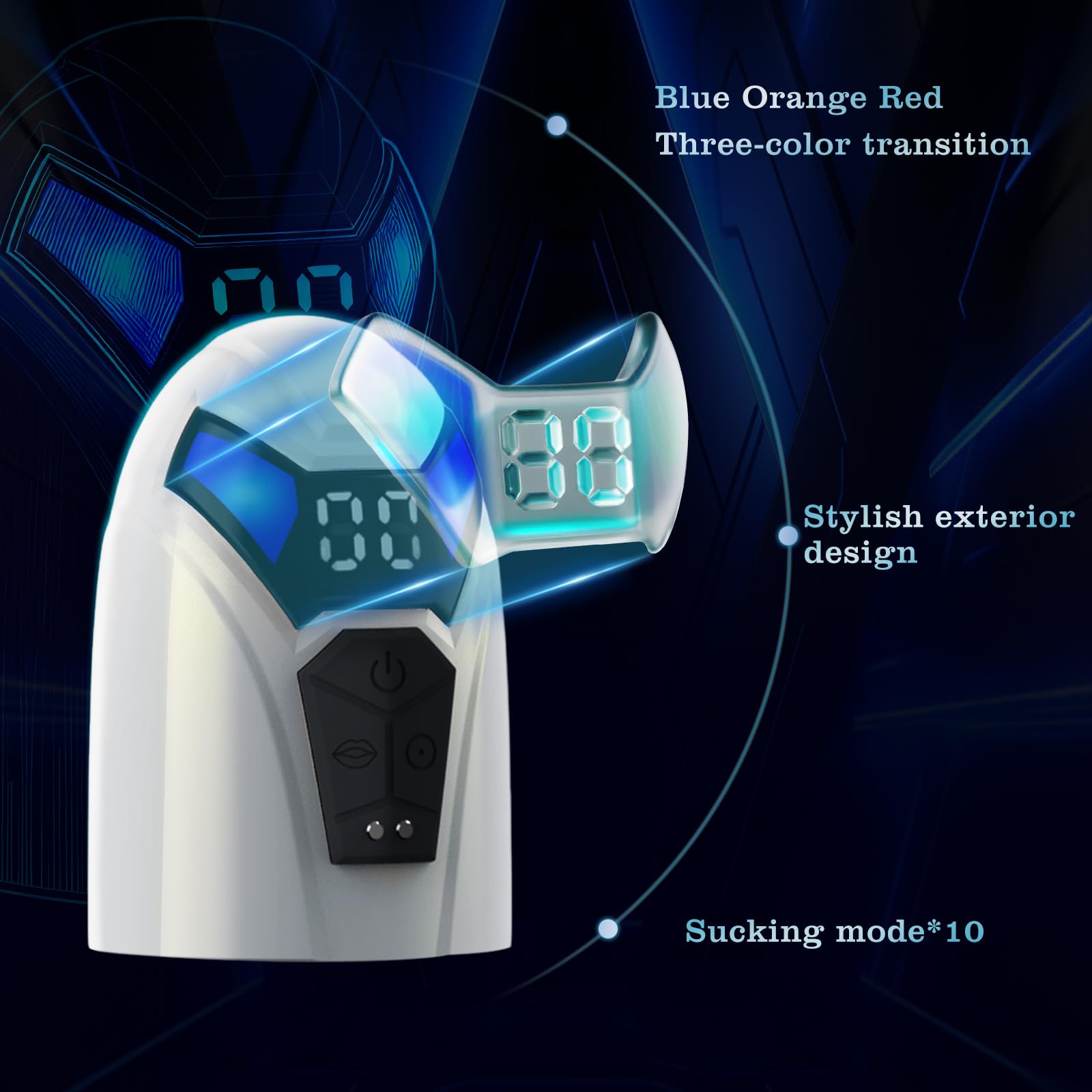 Male Penis Pump Adult Sex Toys for Men Automatic Enlargers & Extend Pump for Men with 10 Erection Training Modes Male Masturbator Electirc Penis Pump Entender Pumps & Enlargers (White)