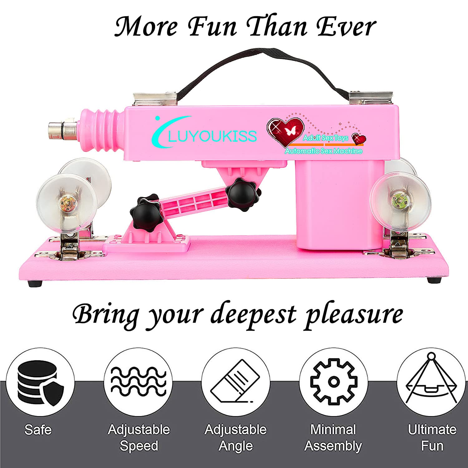 LUYOUKISS Automatic Sex Machine for Women, Adult Sex Machine Thrusting Dildo Women Masturbation, Adjustable Vaginal Anal Machine Device Sex Love Machine