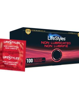 LifeStyles Non-Lubricated Natural Rubber Latex Condoms Value Pack, 100 Count