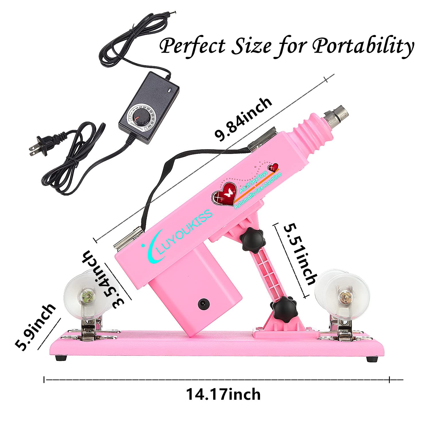 LUYOUKISS Automatic Sex Machine for Women, Adult Sex Machine Thrusting Dildo Women Masturbation, Adjustable Vaginal Anal Machine Device Sex Love Machine