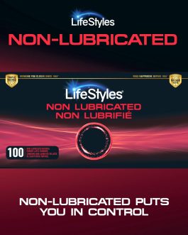 LifeStyles Non-Lubricated Natural Rubber Latex Condoms Value Pack, 100 Count