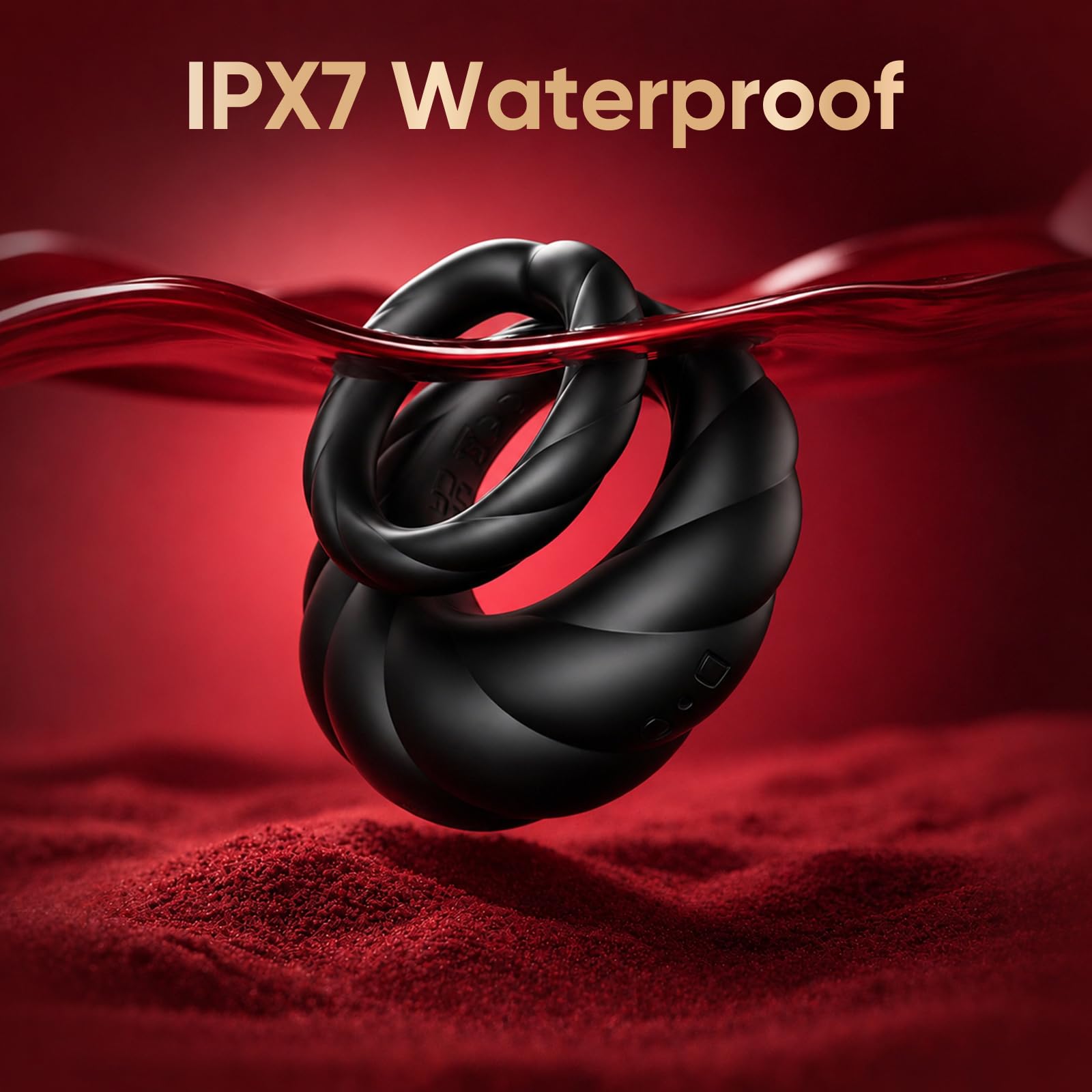 Vibrating Cock Ring Sex Toys for Men - Penis Ring Vibrator with 10 Vibrations, Adult Male Sex Toy for Longer Harder Stronger, Double Penis Vibrators Dildo, Couples Mens Male Adult Sex Toys S&M Whips