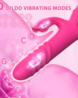 Thrusting Vibrator Sex Toys – G Spot Dildo Vibrators with 10 Powerful Vibration 10 Thrust Modes, Rabbit Dildos Silicone Waterproof Clitoral Stimulator, Adult Sex Toy for Women