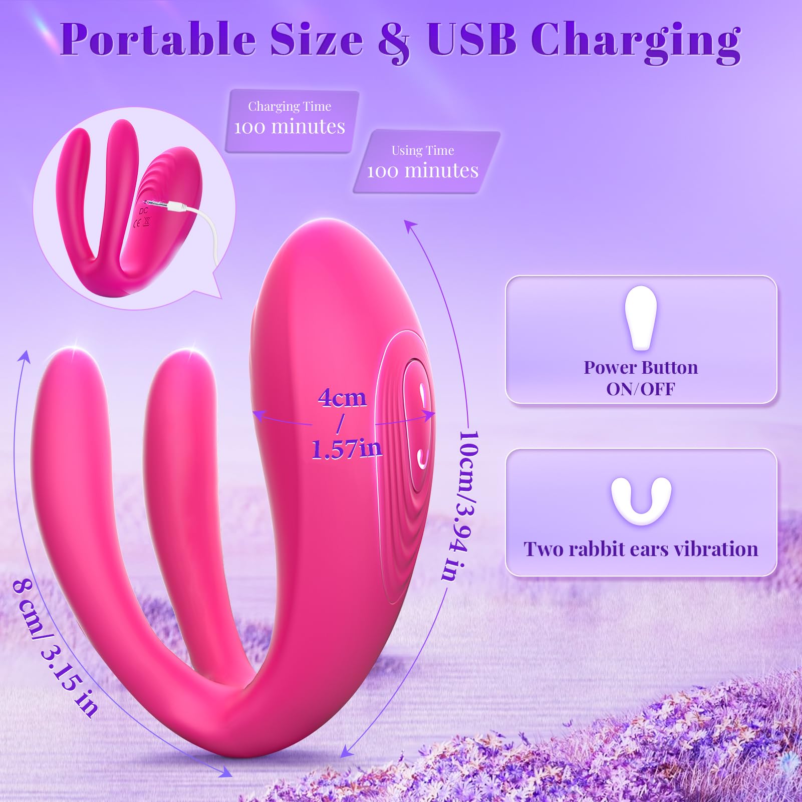 Wearable Remote Control Vibrator - BIG SHOCKED Adult Sex Toys for Women Couples Female Sex Toy G Spot Vibrators Clitoral Penis Vibrator with 10 Powerful Vibrating Double-Ended Dildos Vibrating Panties