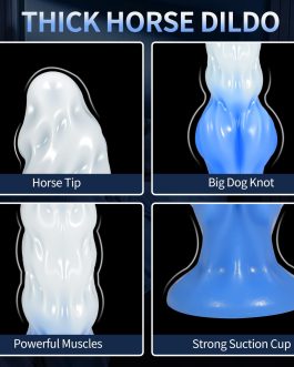6″ Dog Knot Dildo, Small Dildos Beginner Realistic Silicone Dragon Knotted Dildo with Strong Suction Cup,Fantasy Monster Horse Dildos Wolf Penis Anal Plug Sex Toy for Women Men Couple Game(S)