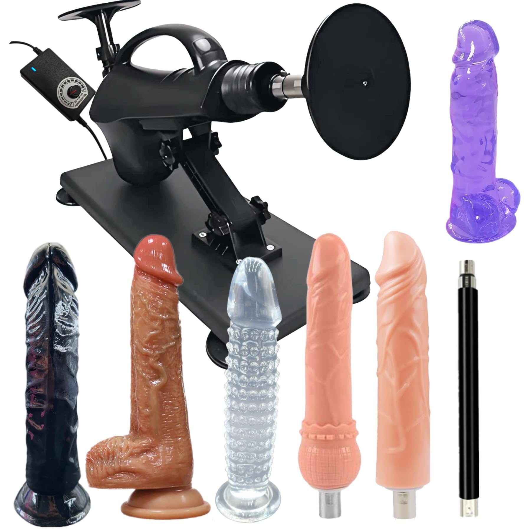 AFKGMG Sex Machine for Women,Angle Adjustable Funk Machine, Hands Free Design Adult Toys, Portable Thrusting Dildo Machine with 8 Accessories