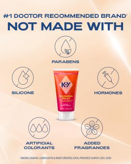 K-Y Warming Jelly Lube, Sensorial Personal Lubricant, Glycol Based Formula, 5 fl oz (Pack of 1)