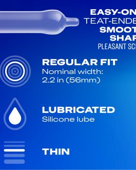 Durex Extra Sensitive Thin Condoms, Lubricated Latex Condoms for Men, 24 Count