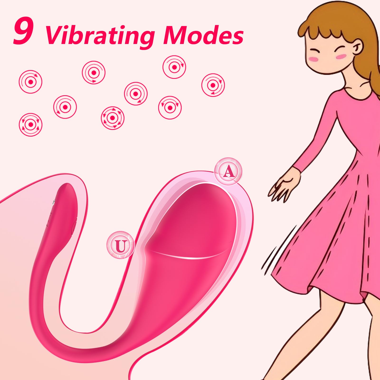 Female Wearable Vibrator,APP Remote Control Adult Sex Toys,Panty Egg Dildo