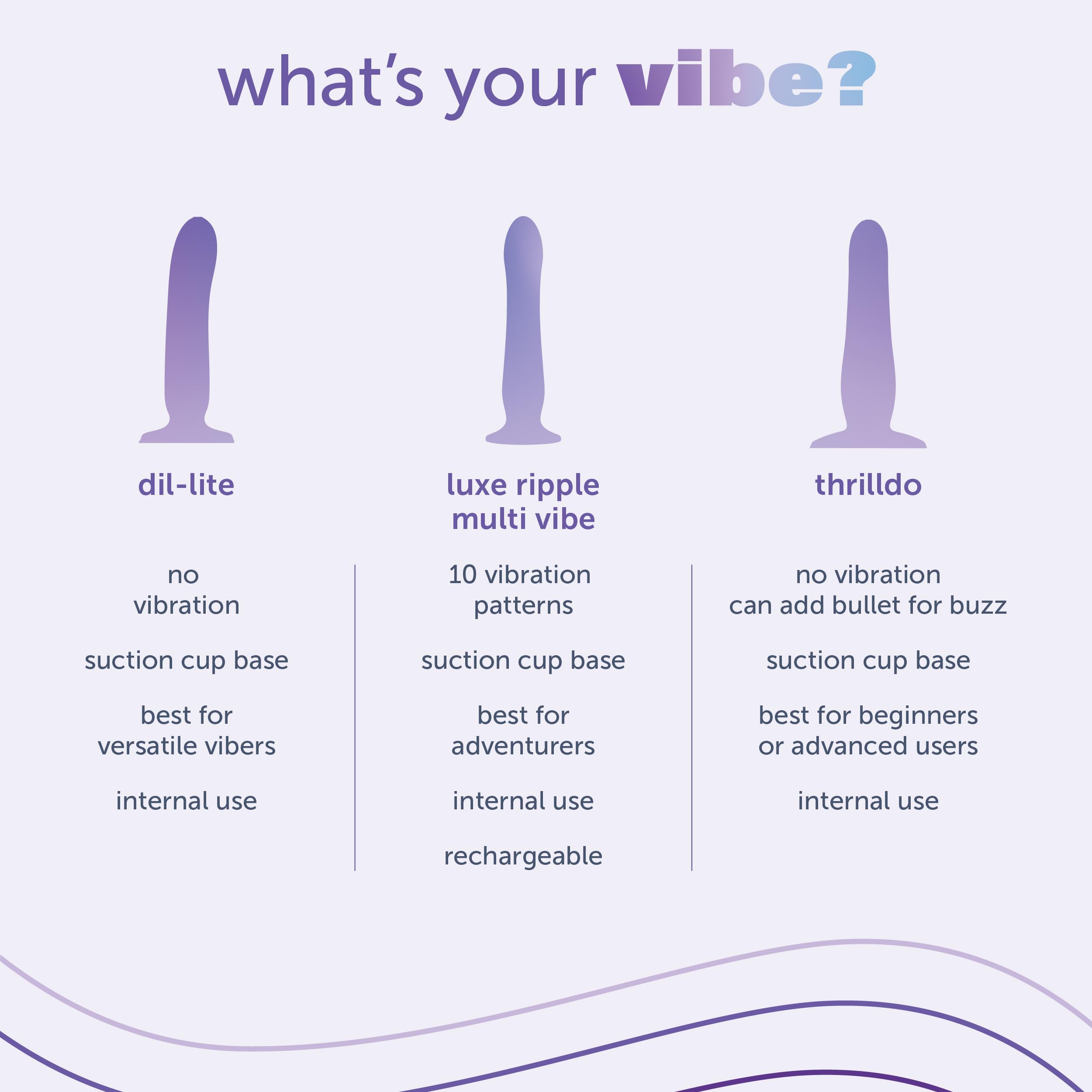plusOne thrilldo Silicone Internal Dildo – Beginner-Friendly Curved Shape