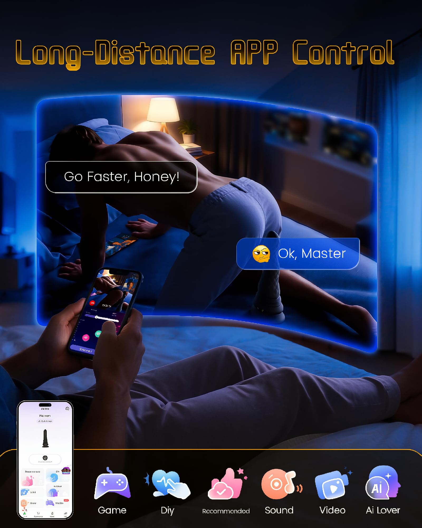 Beisar 3 in 1 Prostate Massager Anal Vibrator - Powered Vibrating Butt Plug Male Sex Toys for Men with 9 Wave Wriggling Modes, Anal Dildo Plug Adult G, P-Spot Vibrator Remote Control Fetish Jewelry