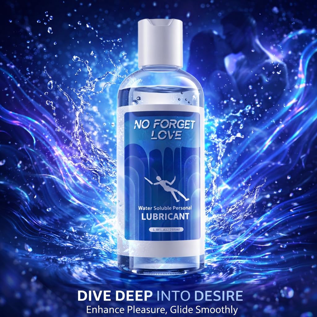 Water-Based Personal Lubricant for Men & Women | Smooth, Long-Lasting & Non-Sticky Intimate Gel | Condom Safe, Toy Compatible, Easy to Clean, Gentle & Moisturizing Formula for Sensitive Skin & Couples