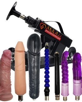 AKKAJJ Sex Machine with 8 Attachments,Automatic Thrusting Dildo,Adjustable Speed & Angles Dildo Machine for Couples/Solo Masturbation