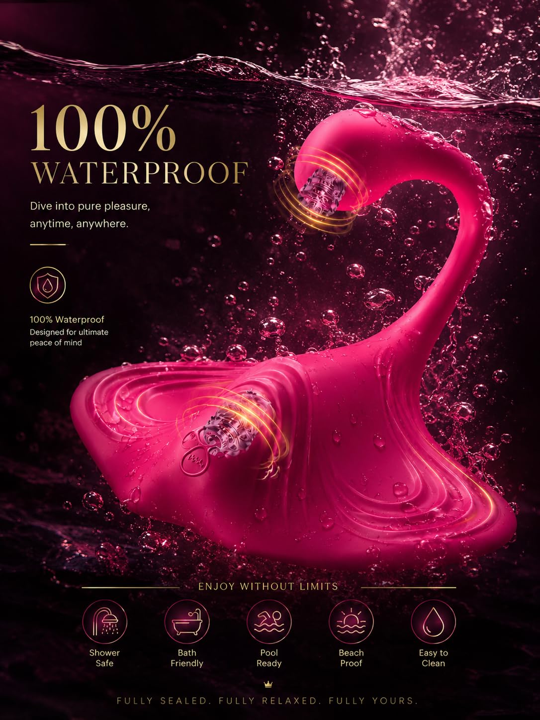 Vibrator Adult Sex Toys, Women Sex Toy Sit and Ride Vibrators with 9 Vibrating Mode, Remote Control Strapless Strap-On Dildos Vibrator Dildo for Clit Vagina Adult Toy