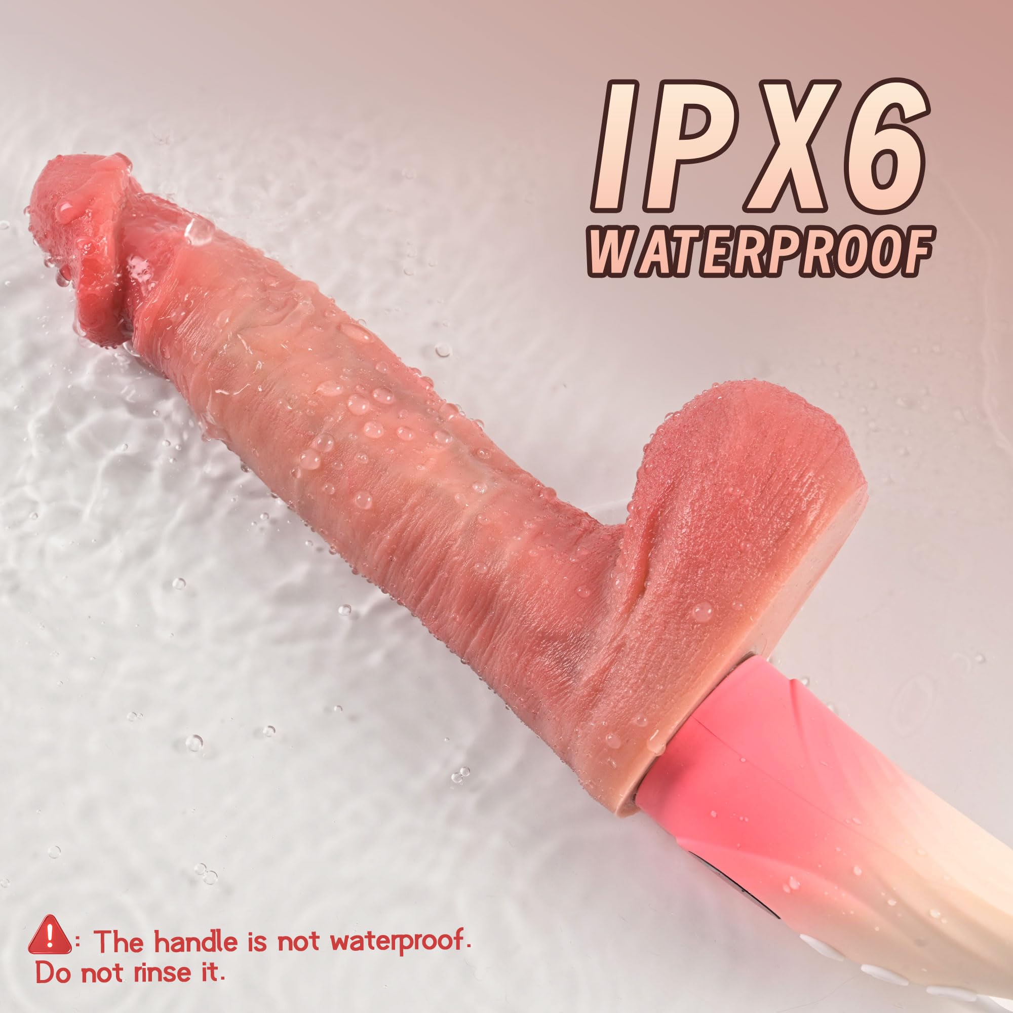 Sex Machine Thrusting Dildo Vibrator, Realistic Suction Cup Dildo Machine with 9 Vibrating & Thrusting & Heating Modes, Remote Control G Spot Anal Adult Sex Toys for Women Men Couples