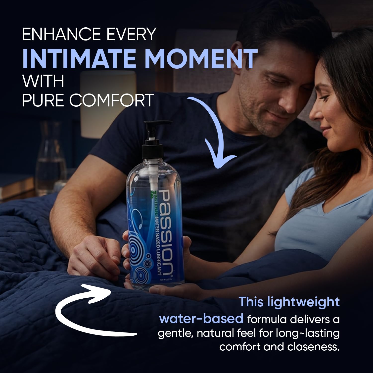 Passion Natural Water-Based Personal Lubricant, for Men & Women - 10 Fl Oz