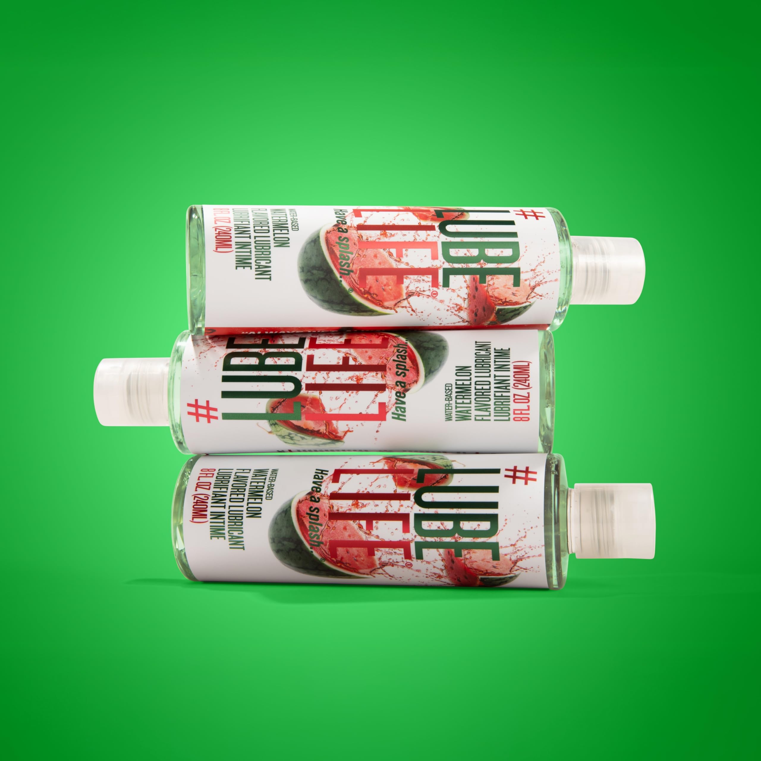 LUBELIFE Water-Based Watermelon Flavored Lubricant, Personal Lube for Men, Women and Couples, Made Without Added Sugar, 8 Fl Oz