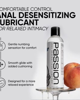 Passion Anal Desensitizing Lube, Max Strength Water-Based Lube, 8.25 Oz