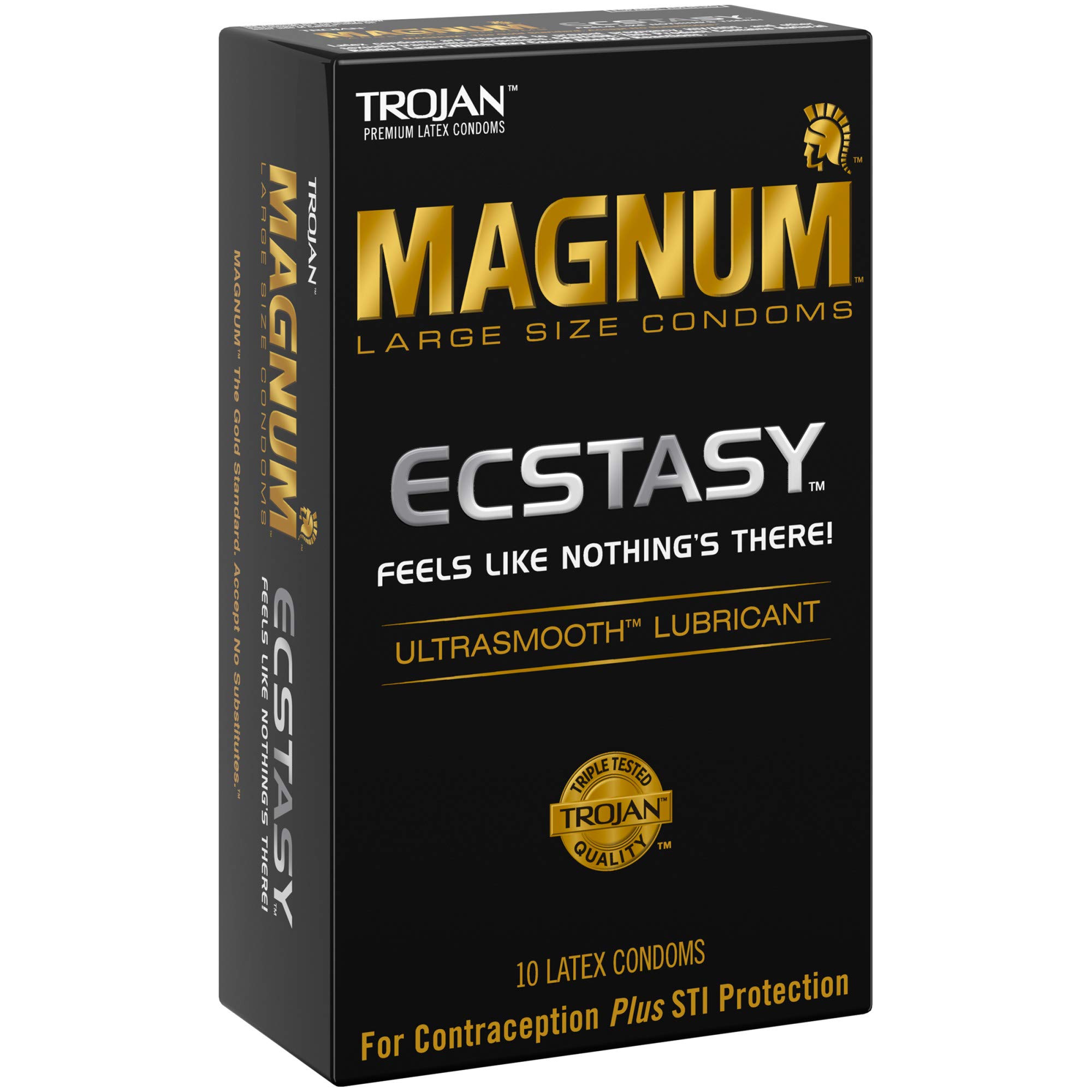 Trojan Magnum Ecstasy Large Size Condoms - 10 Count