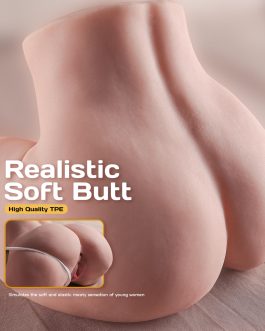 Sex Doll Pocket Pussies for Men Male Masturbator Realistic Adult Sex Toys for Men, Flesh 4.5LB Stroker Ass 3D Soft Butt Light with Vagina and Anal Channel for Several Sex Positions (Flesh)