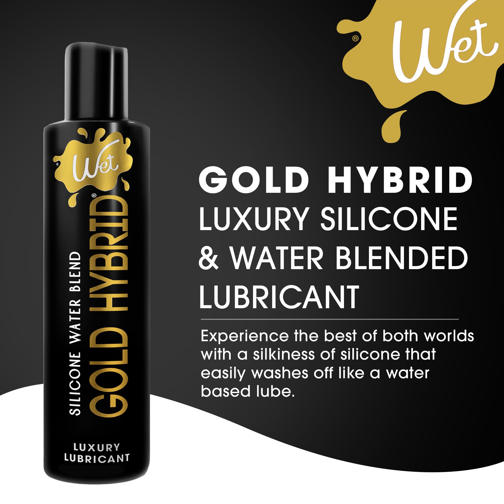 Wet Assortment Sampler 3-Pack Luxury Collection Silicone, Water-Based, and Hybrid Lubes for Men, Women, and Couples | Paraben-Free, Gluten-Free, Stain-Free, Travel-Friendly, 1 fl oz Each