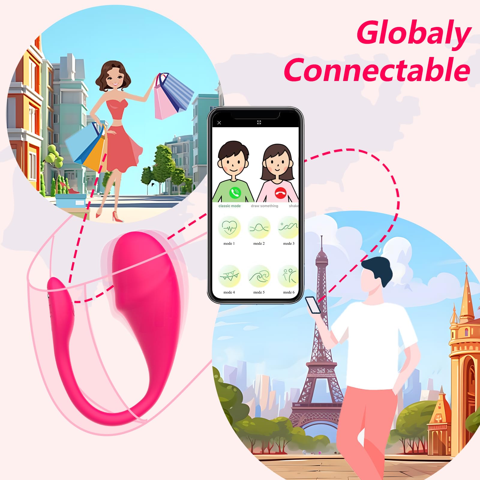 Female Wearable Vibrator,APP Remote Control Adult Sex Toys,Panty Egg Dildo