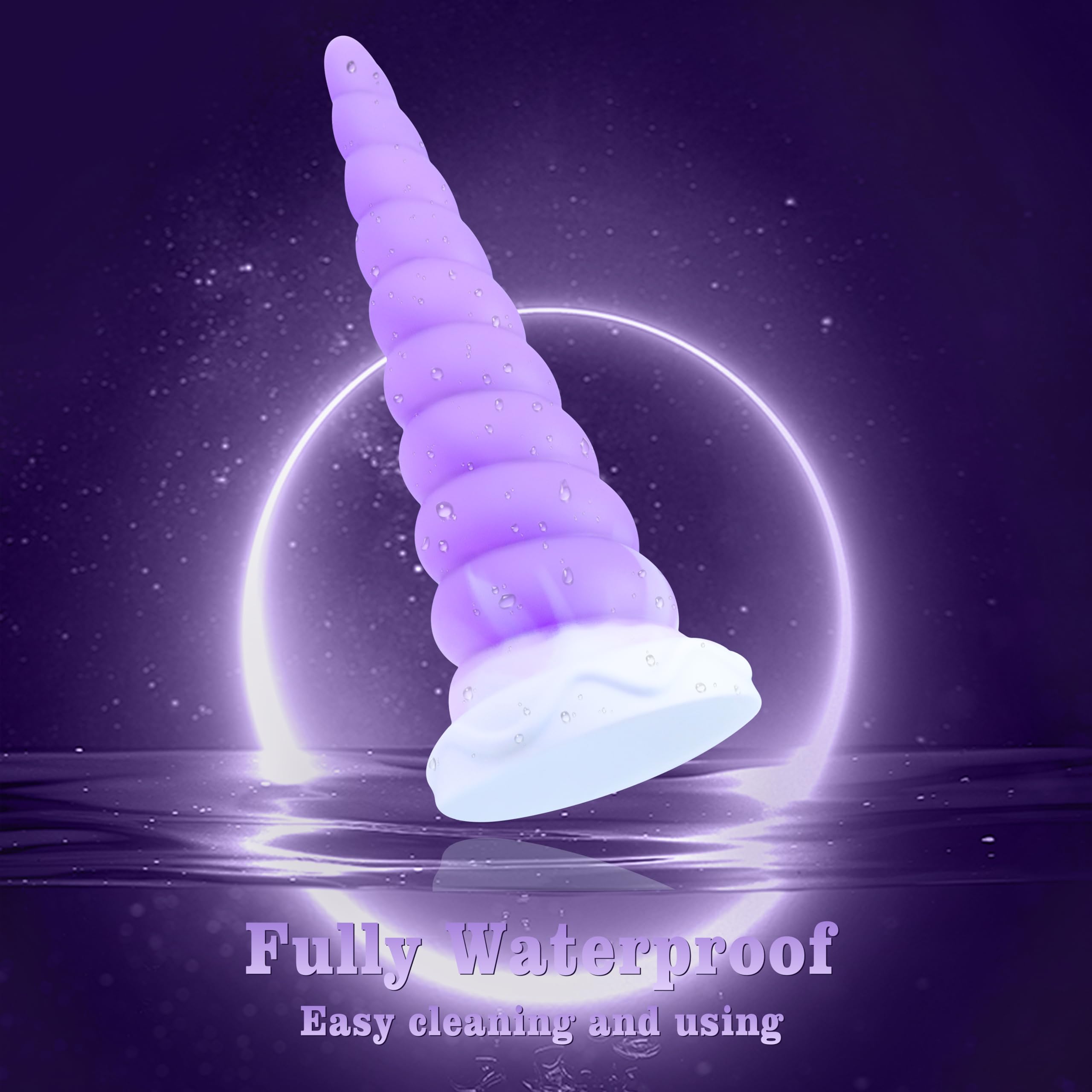 7.68in Silicone Anal Stretcher Spiral Butt Plug, Soft Trainer Dildo with Strong Suction Cup for Hands-Free Play, Adult Sex Toys Woman Men Sex Gifts for Beginners Couples, Anus Dilator Masturbator