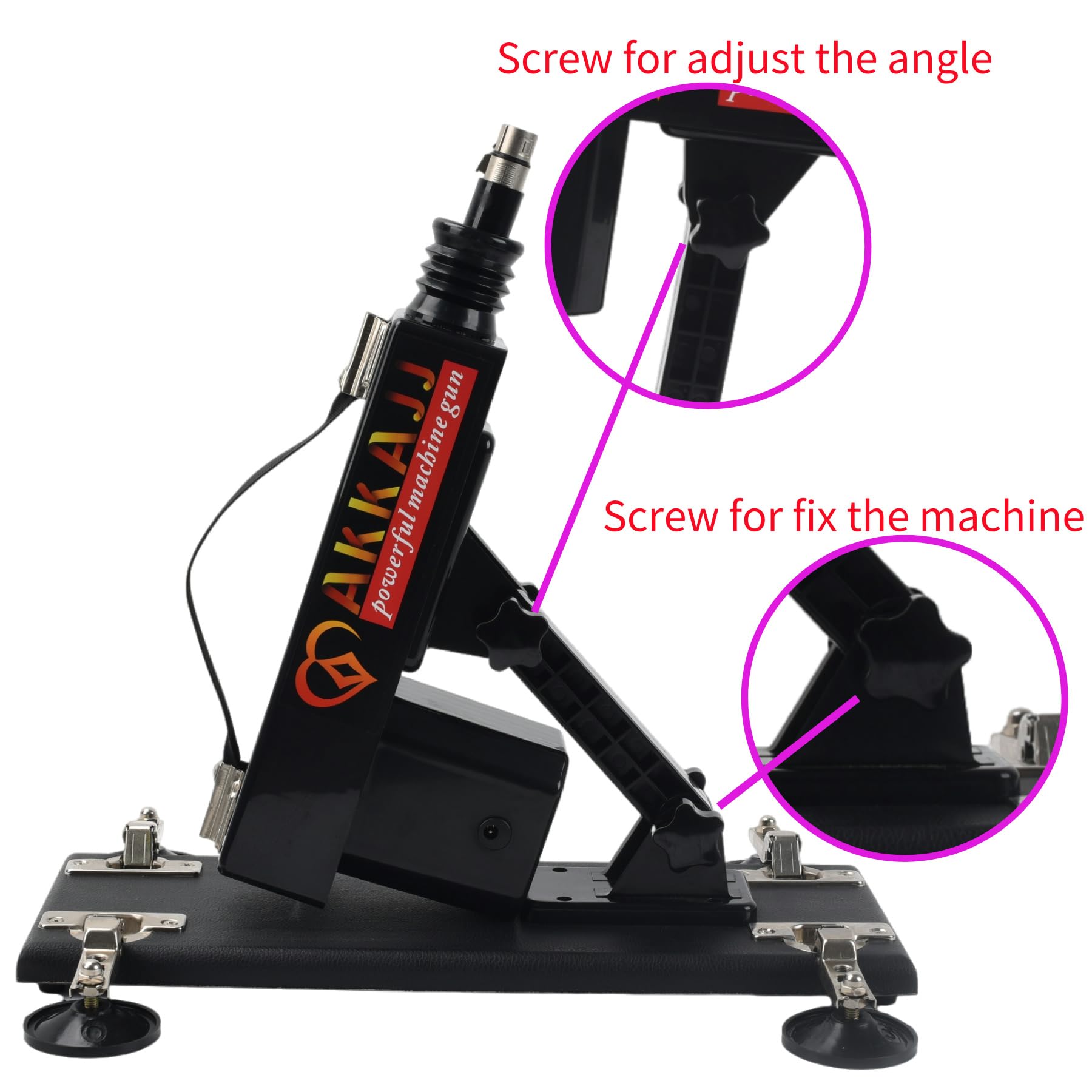 AKKAJJ Sex Machine with 8 Attachments,Automatic Thrusting Dildo,Adjustable Speed & Angles Dildo Machine for Couples/Solo Masturbation