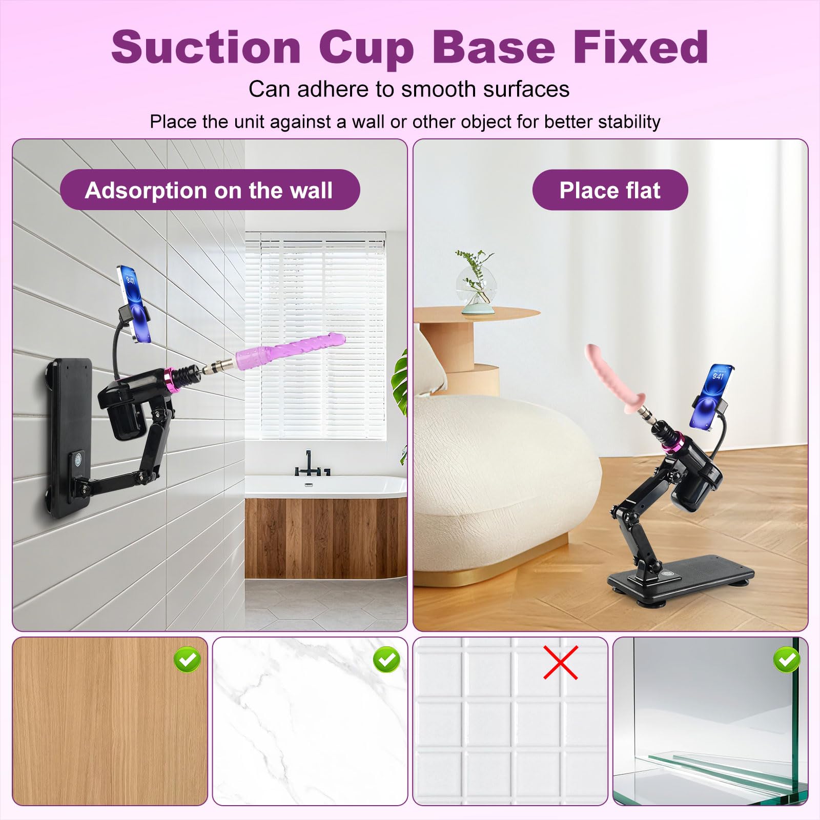 Jynkry Mini Sex Machine Automatic Thrusting Dildo Machine, Compact Love Machine with 2 Dildos & Masturbator Cup, 360° Multi-Angle Adjustable Stand & 3XLR Connector, Adult Toys for Men Women