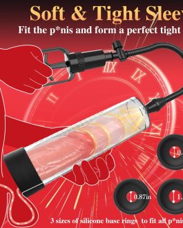 XIABALE Penis Vacuum Pump Pussy Pump Set,Manual Penis Enlarger Enlargement Extend Pump Air Pressure Device, Clitoral Pump Vagina Pumps Sexual Pleasure Suckers Tools for Couples