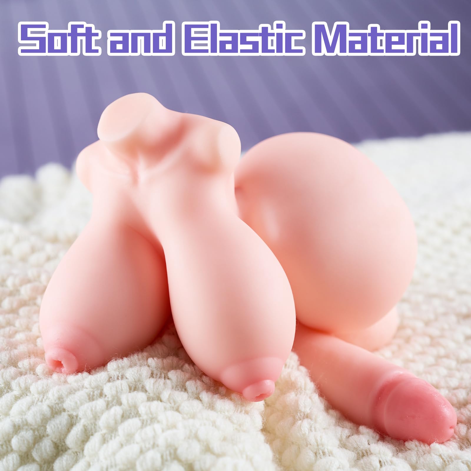 Male Masturbator Sex Doll for Men Pocket Pussies Realistic Adult Sex Toys for Men, Adult Toys Male Masturbator Pocket Pussy 4 in 1 Sex Toys with Penetrable Nipples, Shemale FUTA Sex Doll with 4 Holes