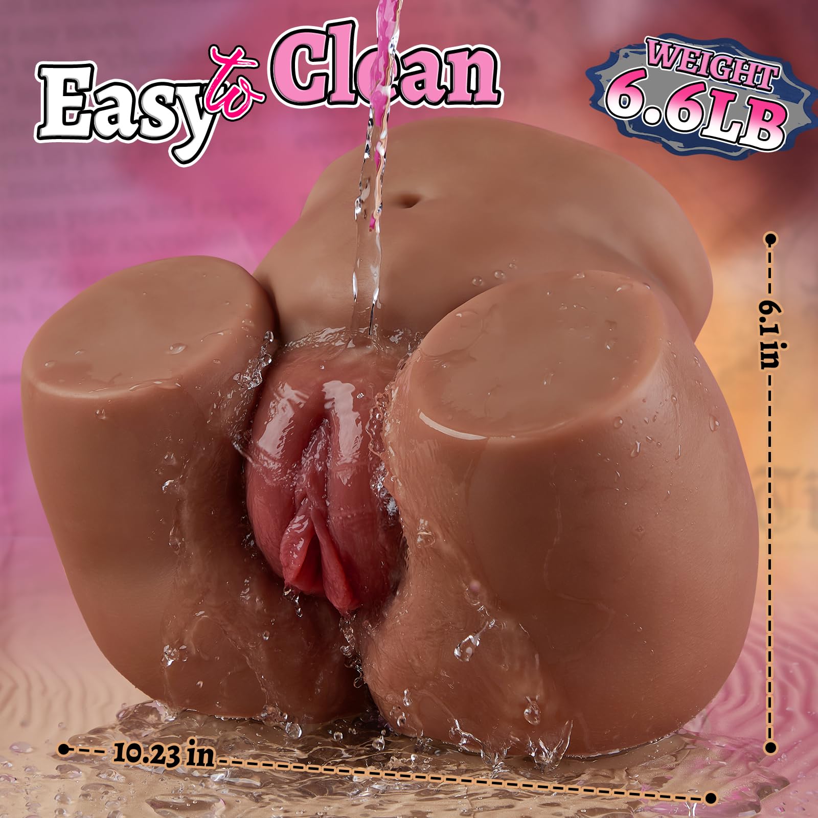 8LB BBW Male Masturbator Sex Doll with Big Pussy Ass, Milf Realistic Chubby Butt Pocket Pussy Masturbator Pussy Sex Toy for Men Masturbation, Adult Sex Toys for Vagina Anal Penetration Men Orgasm