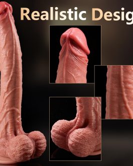 14 Inch Realistic Dildo Sex Toy, Lifelike Huge Thick Dildo with Strong Suction Cup Dildos for Hands-Free Play, Soft Silicone Anal Vaginal Adult Sex Toys for Men Women Pleasure & Couple Games