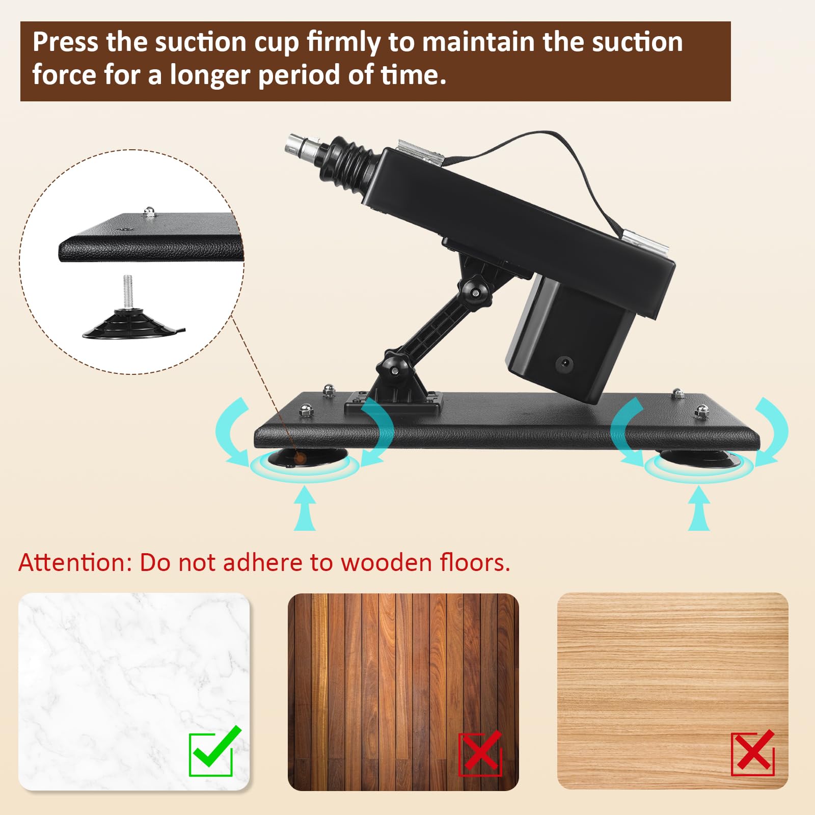 ANNGEOK Sex Machines Dildo Machine Thrusting Machine Automatic Sex Machine for Men and Women Sex Toys Machines Devices Automatic Dildo Thrusting Sex Machine with Sex Machine Attachments (Deep-Black)