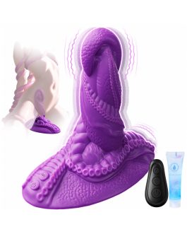 Monster Dildo Vibrator Sex Toys – Sit and Ride Fantasy Tentacle Dildo 9+9 Vibration Modes for Women and Men Sex Machine, Adult Toys with Dual Motors for G Spot, Strong Suction Cup