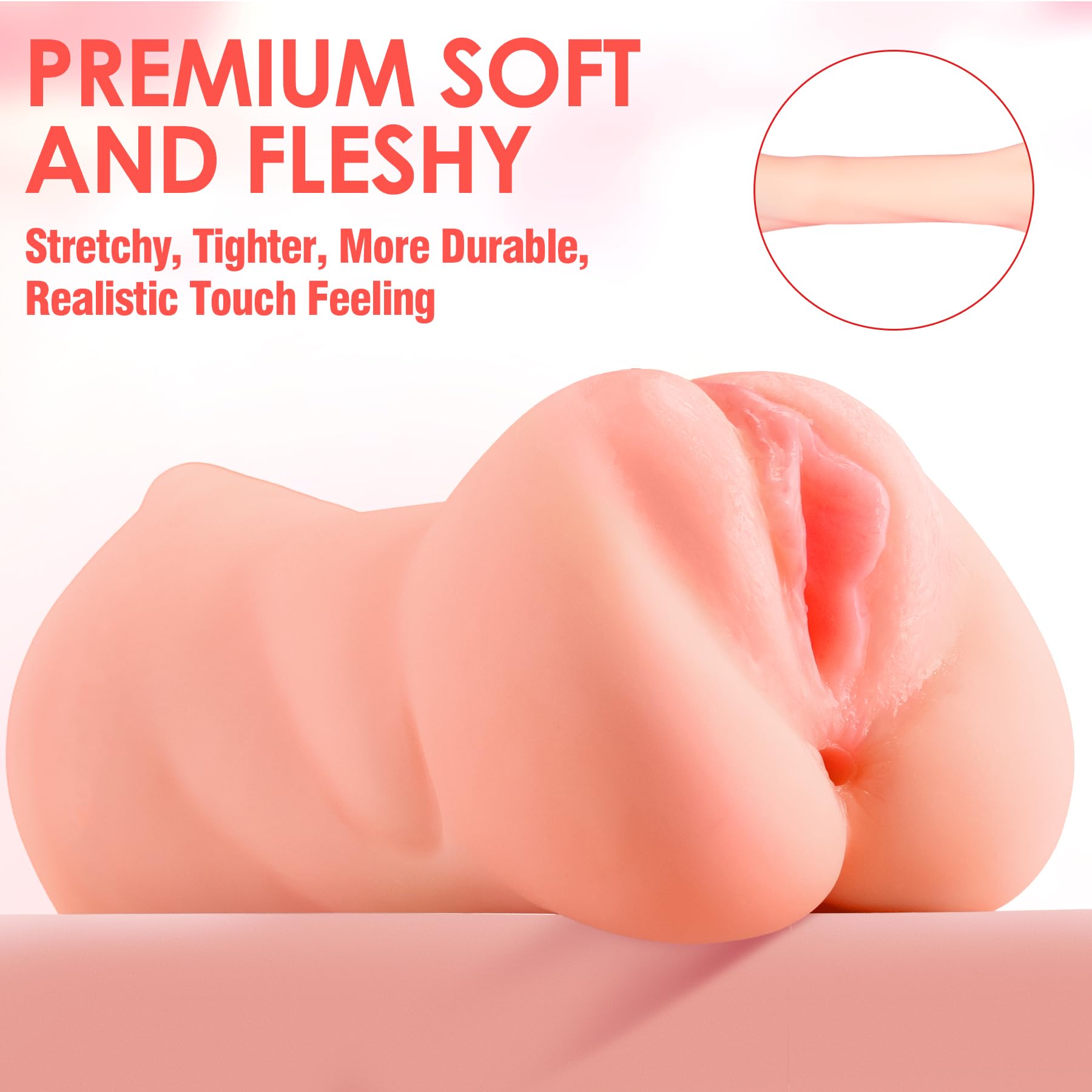 ZEMALIA 3 in 1 Pocket Pussy Male Masturbator Sex Toys for Men, 3D Textured Sex Doll with Sexy Mouth Realistic Vagina Tight Anus, Mens Stroker Adult Toy for Man Masturbation