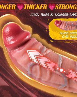 Cock Sleeve Sex Toys for Men – Pennis Extender 2.28” Diameter Large Realistic Penis Sleeve Male Sex Toys Cock Ring Penis Extender Enlarger Penis Ring, BDSM Dildo Sex Toys for Couples