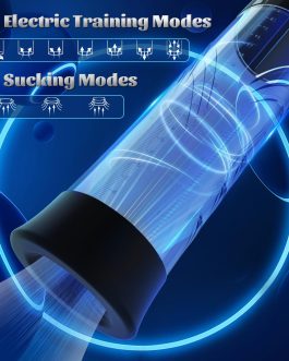 Electric Penis Pump Adult Sex Toys for Men Automatic Enlargers & Extend Pump for Men with 10 Erection Training Modes Male Masturbator Male Penis Pump Entender Pumps & Enlargers (6 Cock Rings)