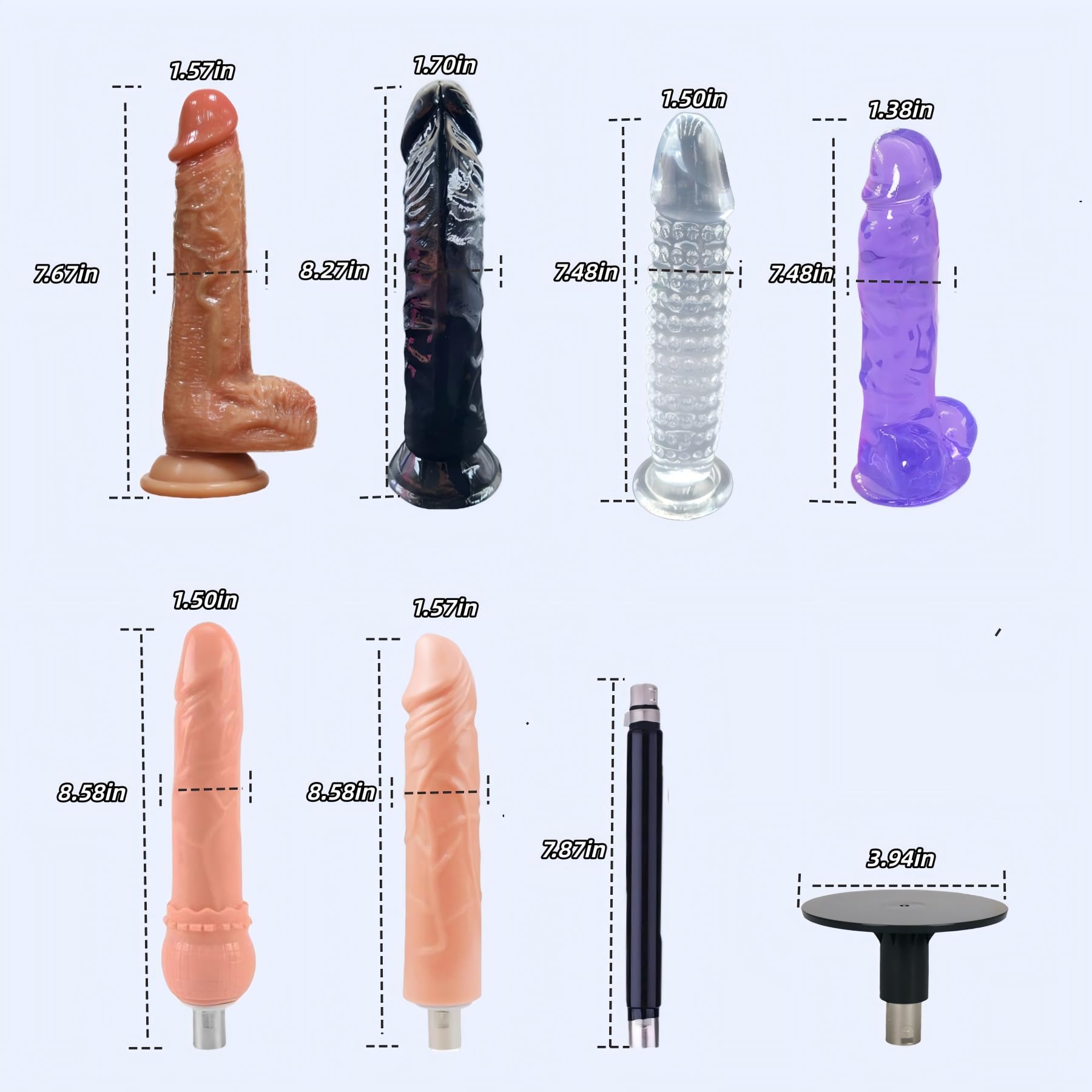 AFKGMG Sex Machine for Women,Angle Adjustable Funk Machine, Hands Free Design Adult Toys, Portable Thrusting Dildo Machine with 8 Accessories