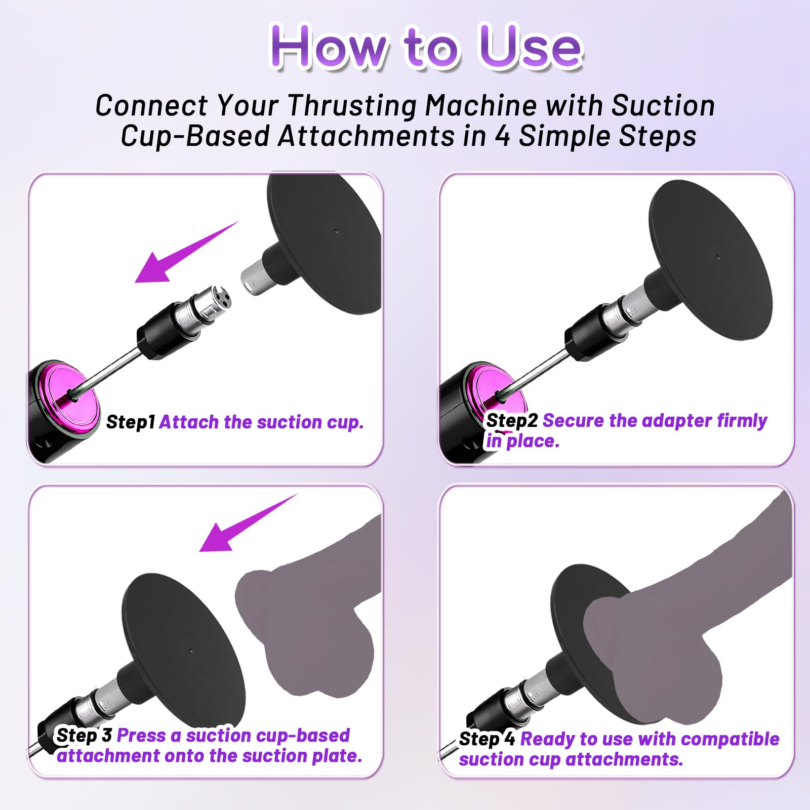 Sex Machine Thrusting Dildo Machine with Suction Cup Adapter, 3XLR Connector Fuck Machine with Remote Control, Dildo Machine Adjustable Angle Hands-Free Adult Sex Toy