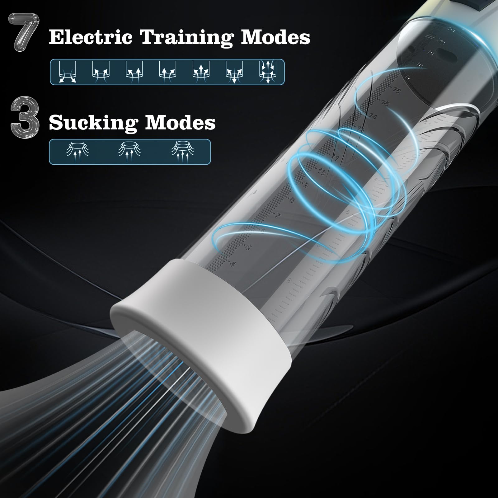 Male Penis Pump Adult Sex Toys for Men Automatic Enlargers & Extend Pump for Men with 10 Erection Training Modes Male Masturbator Electirc Penis Pump Entender Pumps & Enlargers (White)