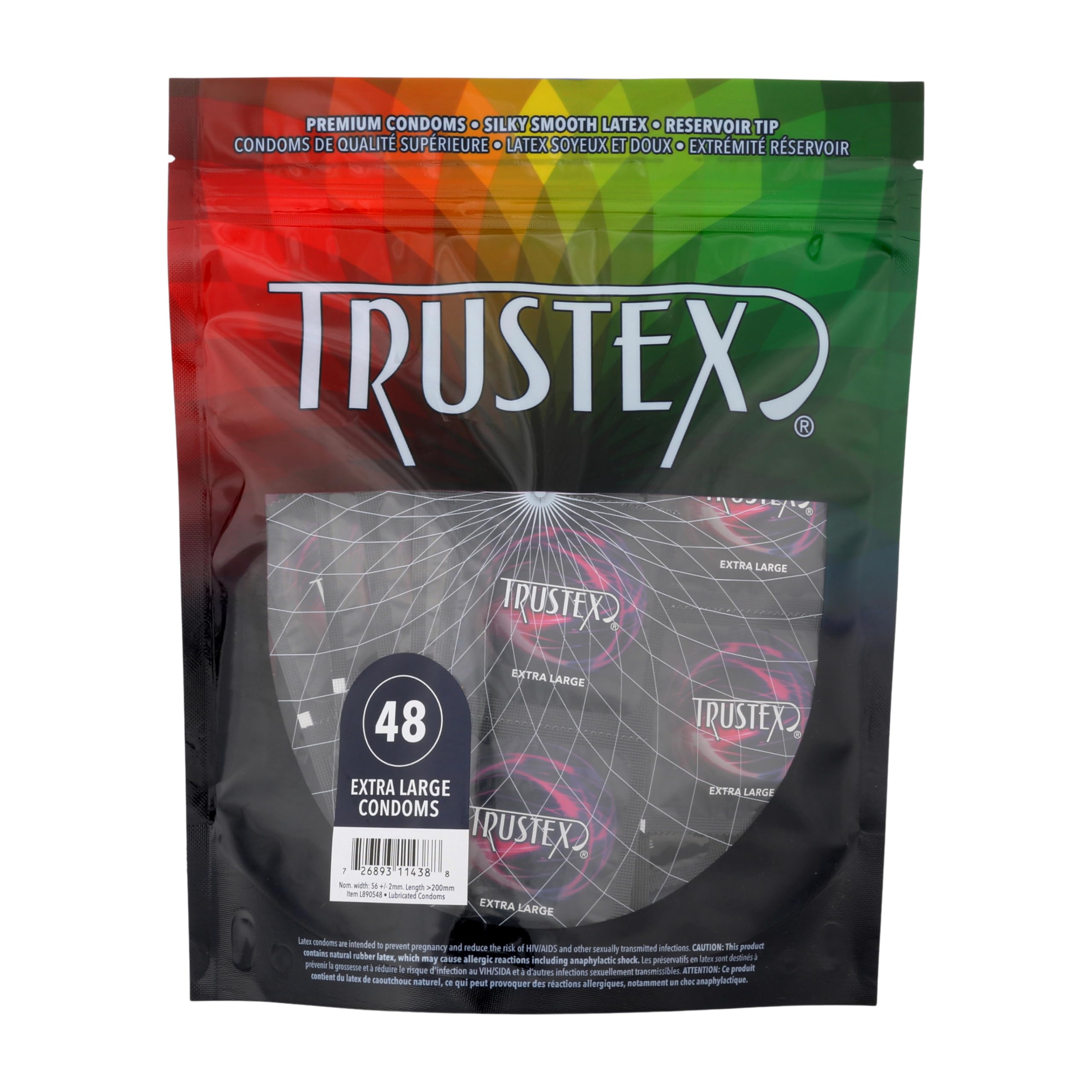 Trustex® Extra Large Condoms, Bag of 48