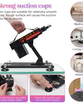 AKKAJJ Sex Machine with 8 Attachments,Automatic Thrusting Dildo,Adjustable Speed & Angles Dildo Machine for Couples/Solo Masturbation