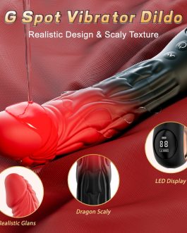 G Spot Realistic Dildo Vibrator – Vibrators Sex Toys for Women, Clitoral Stimulator Dildos with 12 Strong Vibration Modes, Waterproof Dragon Fantasy Dildo, Adult Sex Toy for Female and Couples