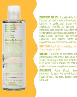 LUBELIFE Water-Based Piña Colada Flavored Lubricant, Personal Lube for Men, Women and Couples, Made Without Added Sugar, 8 Fl Oz