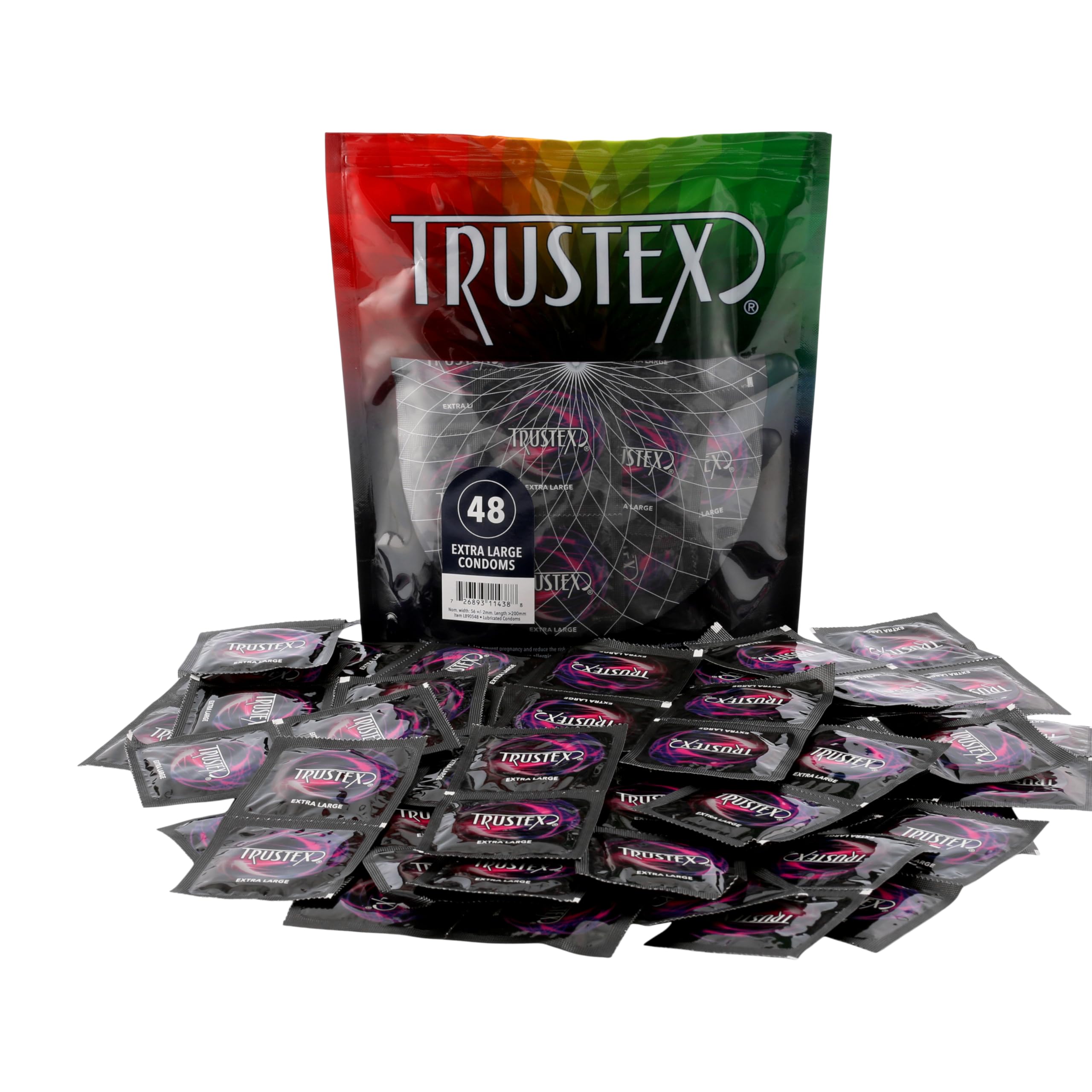 Trustex® Extra Large Condoms, Bag of 48