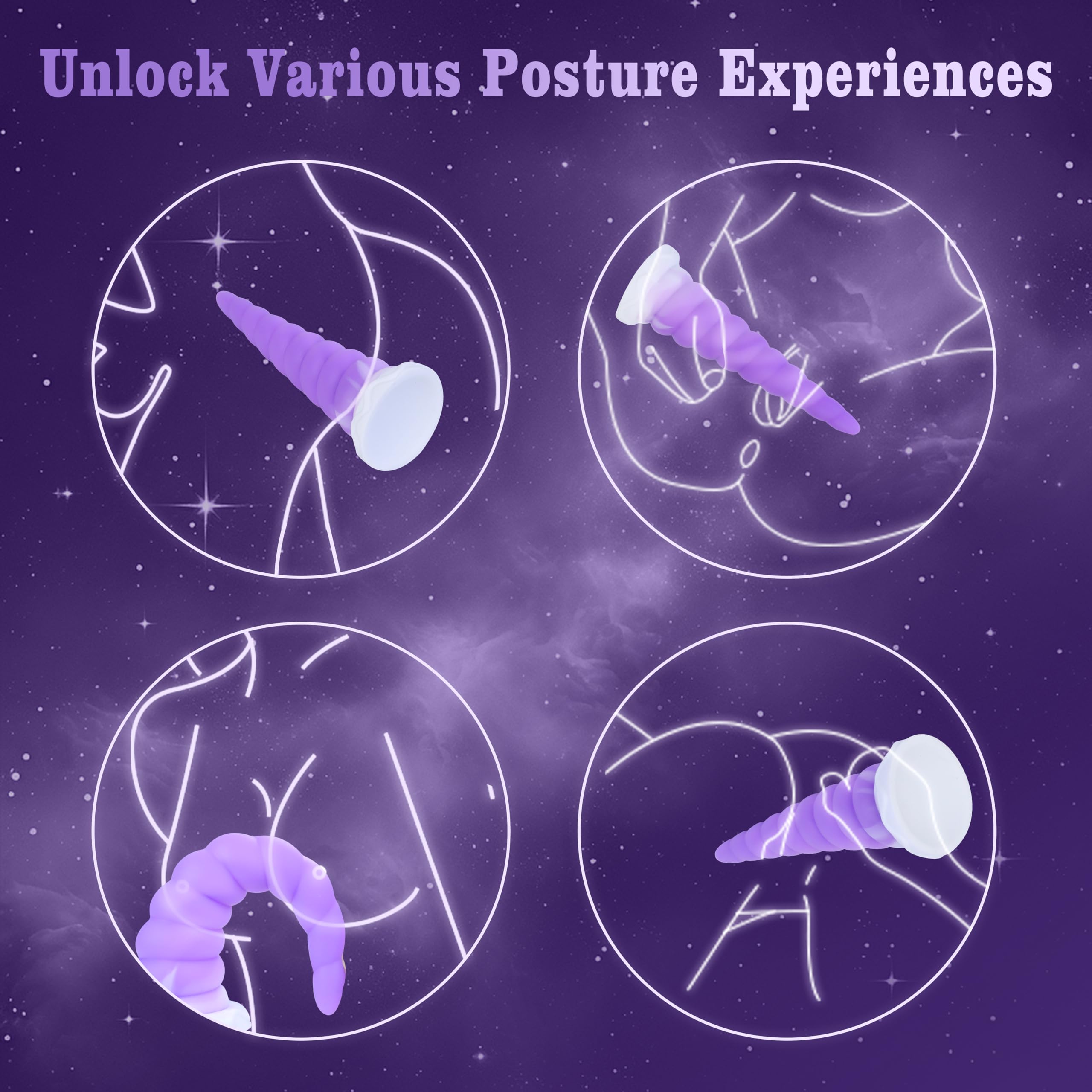 7.68in Silicone Anal Stretcher Spiral Butt Plug, Soft Trainer Dildo with Strong Suction Cup for Hands-Free Play, Adult Sex Toys Woman Men Sex Gifts for Beginners Couples, Anus Dilator Masturbator