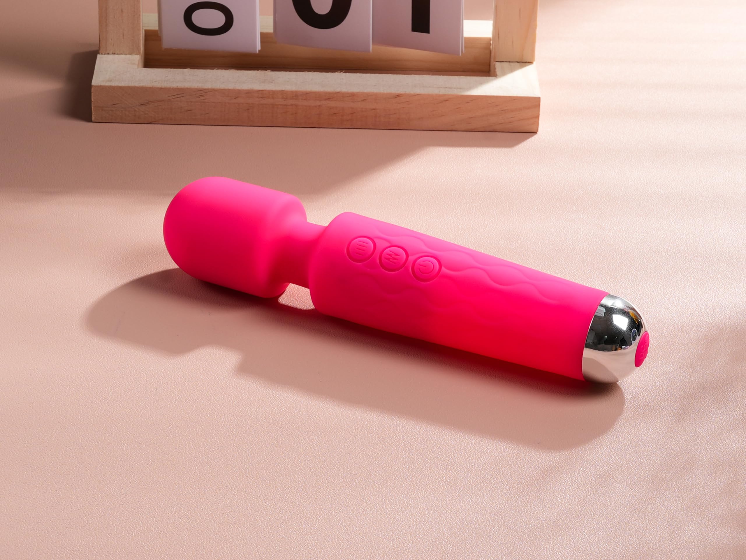 Premium Vibrator Wand for Relaxation and Pleasure 11 Vibrator Wand,Adult Sex Toy Wand, G Spot Dildo, Clit Vibrator, Sex Vibrators,Clitoris Stimulation,with 8 Speeds & 20 Patterns,Fully Waterproof,Vibrating Wand for her Pleasure (Rose Red)