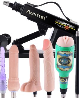 Sex Machine Dildo Machine with Realistic Dildo,Fuck Machine for Women with 3XLR Connector,Thrusting Sex Machine for Man,Adult Toys Sex Toy with 8 Accessories